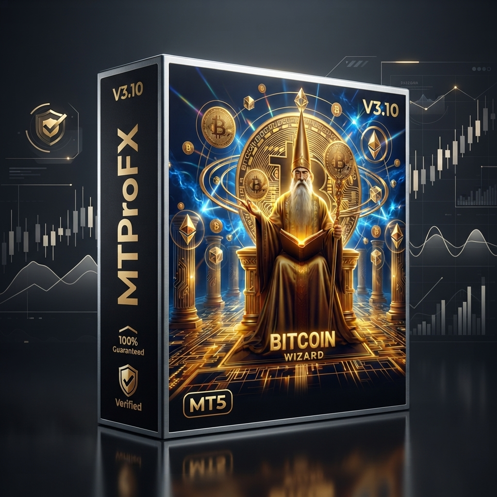 Bitcoin Wizard EA MT4 V3.10 – Automated Bitcoin Scalping & Trend Following EA for MT4