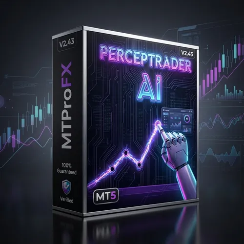 Perceptrader AI EA V2.43 MT5 – AI Scalping & Trend Trading Robot | Myfxbook Verified