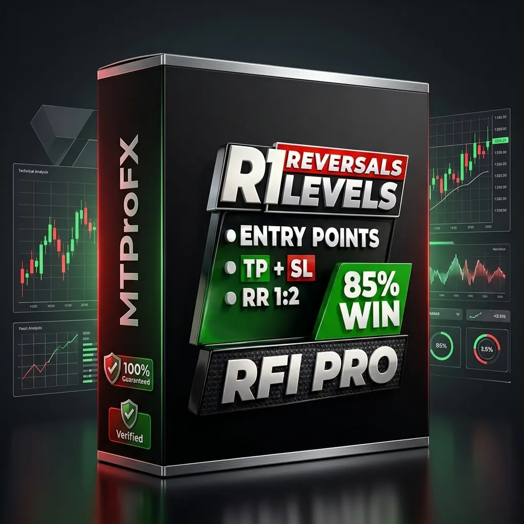 RFI Levels Pro Indicator MT4 – Non-Repainting Reversal & Support Resistance Indicator | Myfxbook Verified